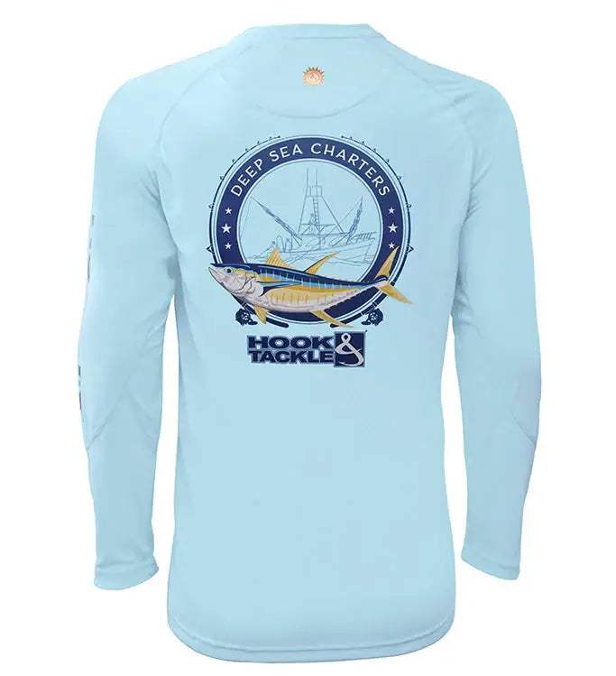 Men's Tuna Charters L/S UV Fishing Shirt - Hook & Tackle - Flyclothing LLC