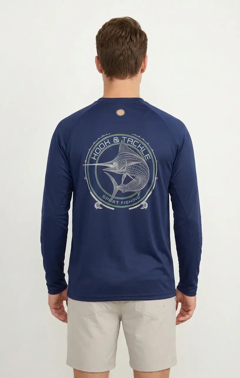 Men's Marlin Wired L/S UV Fishing Shirt - Hook & Tackle - Flyclothing LLC