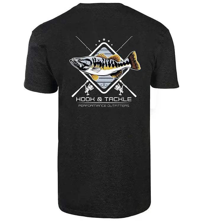 Men's Bass Rods Premium T-Shirt - Hook & Tackle - Flyclothing LLC