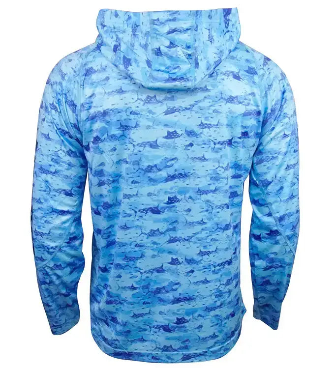 Men's Billfish Camo UV Fishing Hoodie - Hook & Tackle - Flyclothing LLC