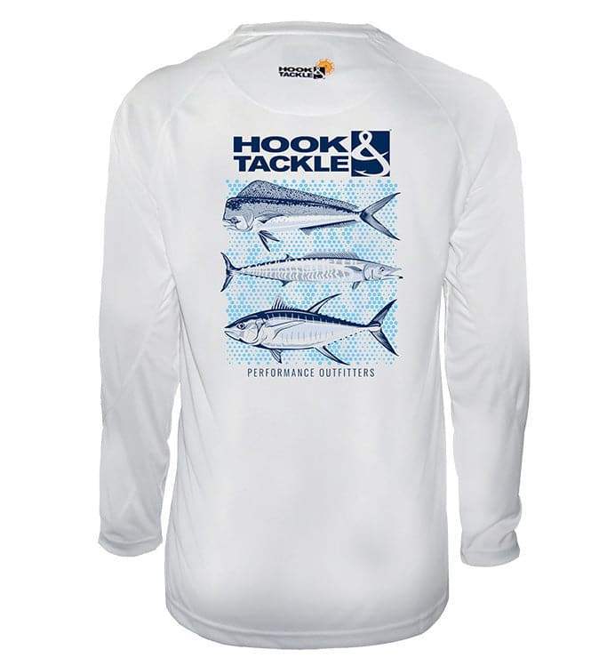 Men's Three's Company L/S UV Fishing Shirt - Hook & Tackle - Flyclothing LLC