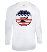 Men's Fins & Stripes L/S UV Fishing Shirt - Hook & Tackle - Flyclothing LLC