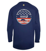 Youth Fins & Stripes UV Fishing Shirt (8-20) - Hook & Tackle - Flyclothing LLC