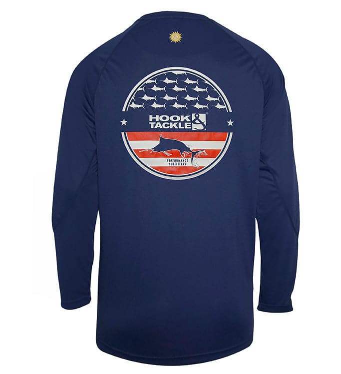 Youth Fins & Stripes UV Fishing Shirt (8-20) - Hook & Tackle - Flyclothing LLC