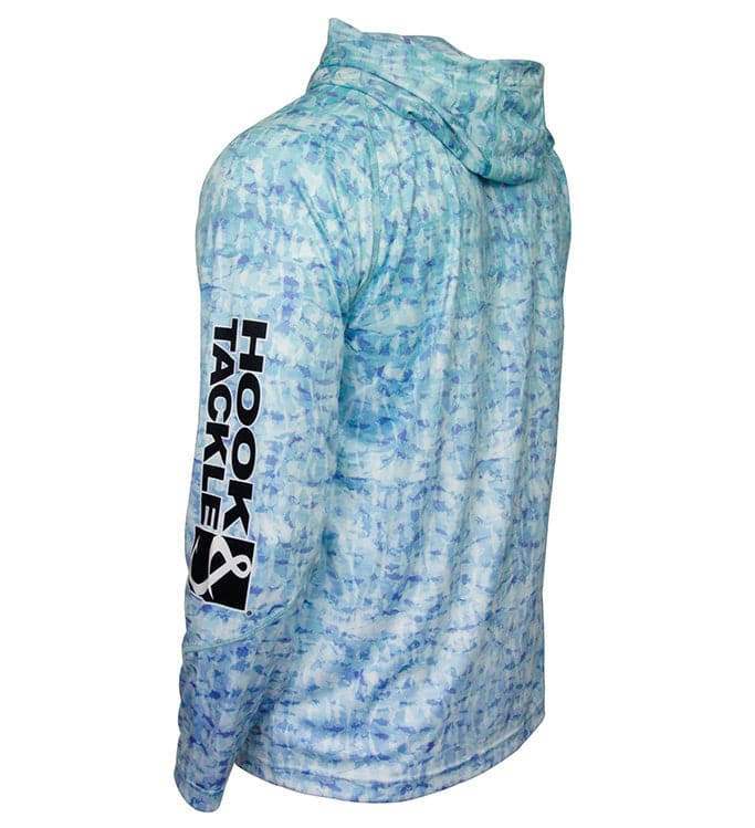 Men's Fish Shadows UV Fishing Hoodie - Hook & Tackle - Flyclothing LLC