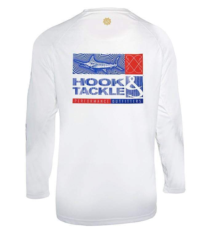 Men's Marlin Groove L/S UV Fishing Shirt - Hook & Tackle - Flyclothing LLC
