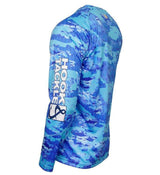 Men's Fractal Camo L/S UV Fishing Shirt - Hook & Tackle - Flyclothing LLC