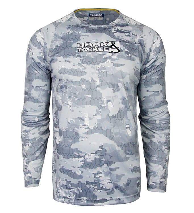 Fractal Camo Waves UV Fishing Shirt (8-20) - Hook & Tackle - Flyclothing LLC