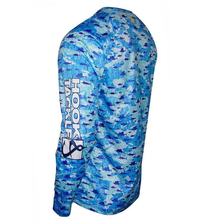 Youth Billfish Texture UV Fishing Shirt (8-20) - Hook & Tackle - Flyclothing LLC