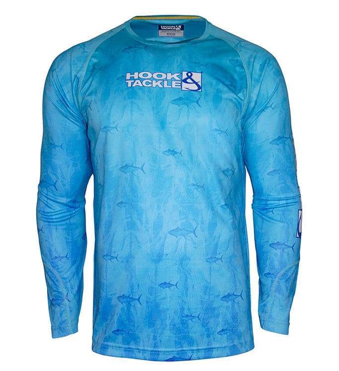 Men's Tuna Texture L/S UV Fishing Shirt - Hook & Tackle - Flyclothing LLC
