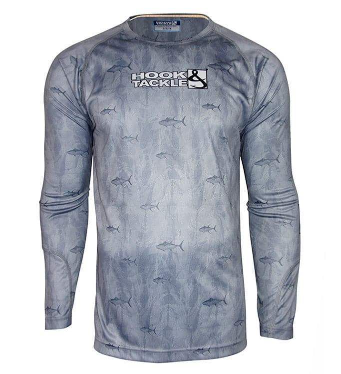 Men's Tuna Texture L/S UV Fishing Shirt - Hook & Tackle - Flyclothing LLC