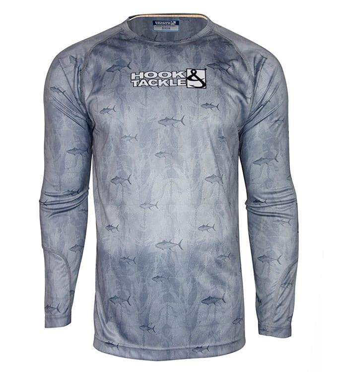 Men's Tuna Texture L/S UV Fishing Shirt - Hook & Tackle - Flyclothing LLC