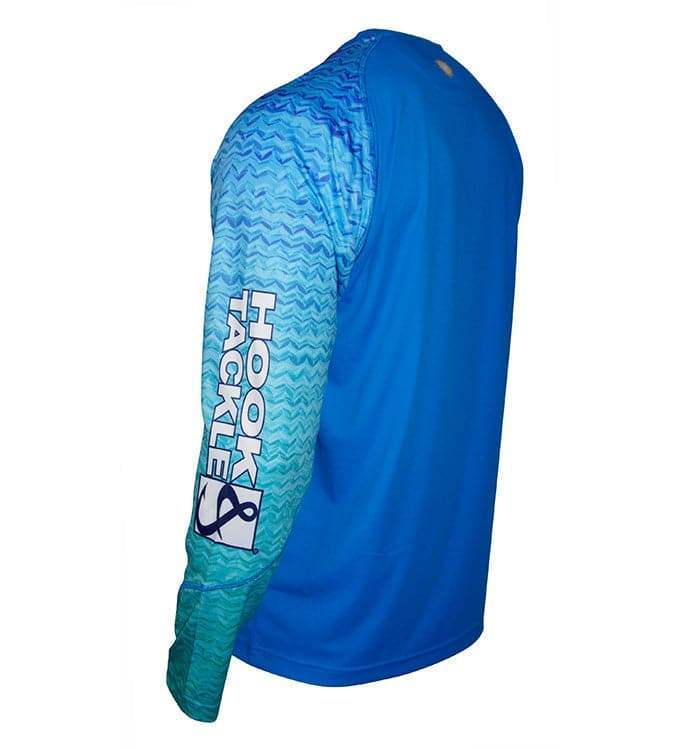 Men's Gradient Waves L/S UV Fishing Shirt - Hook & Tackle - Flyclothing LLC