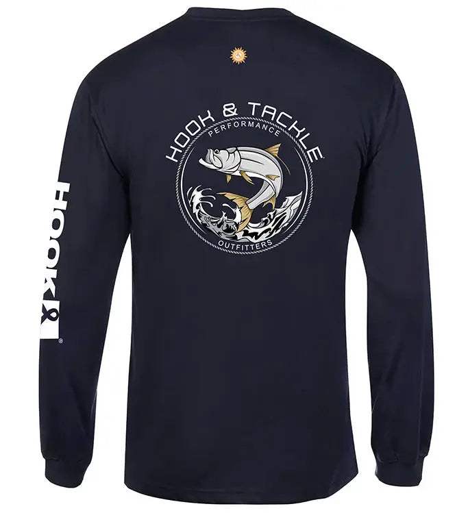 Men's Tarpon Leap Thrust L/S UV Fishing T-Shirt - Hook & Tackle - Flyclothing LLC