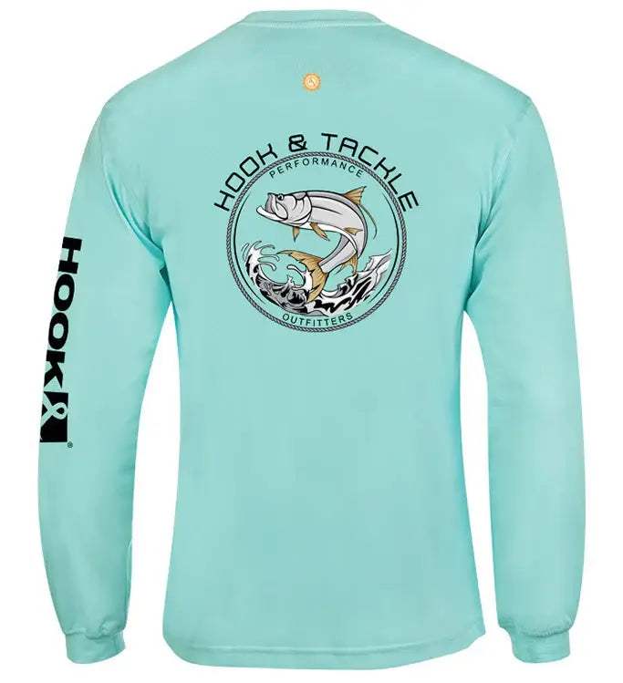 Men's Tarpon Leap Thrust L/S UV Fishing T-Shirt - Hook & Tackle - Flyclothing LLC