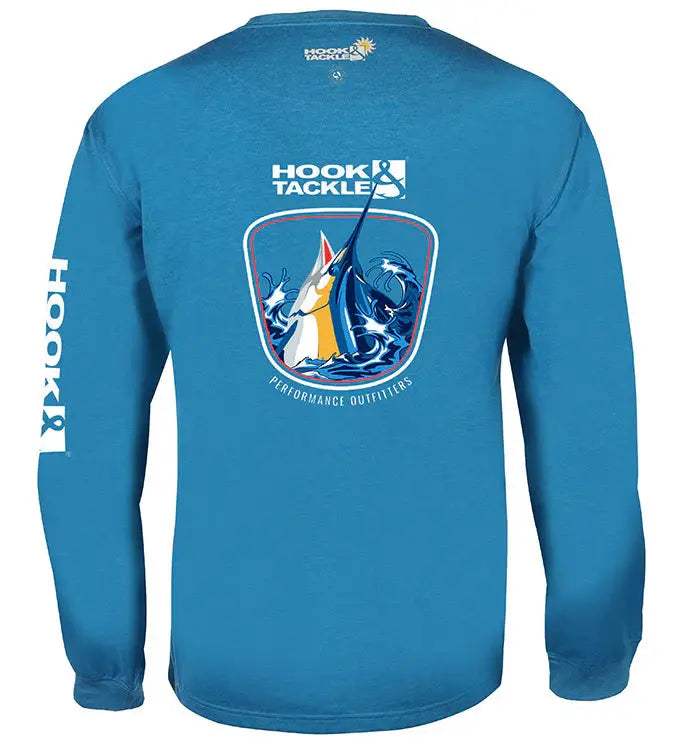 Men's Marlin Thrust L/S UV Fishing T-Shirt - Hook & Tackle - Flyclothing LLC