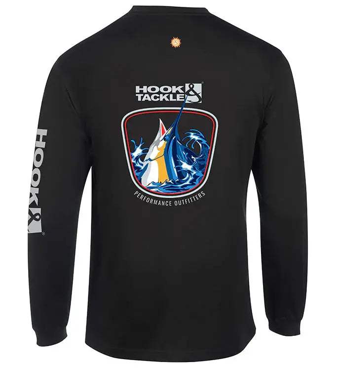 Men's Marlin Thrust L/S UV Fishing T-Shirt - Hook & Tackle - Flyclothing LLC
