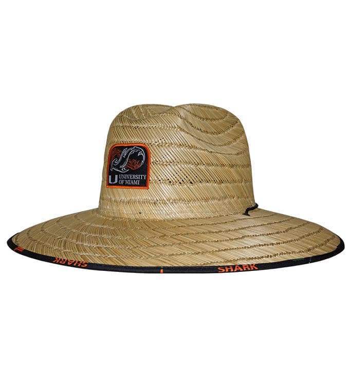 University of Miami Shark Research Straw Hat - Hook & Tackle - Flyclothing LLC