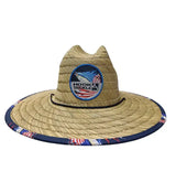 Sails & Stripes Straw Hat - Hook & Tackle - Flyclothing LLC