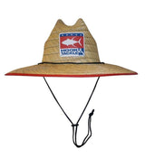White Tuna Straw Hat - Hook & Tackle - Flyclothing LLC