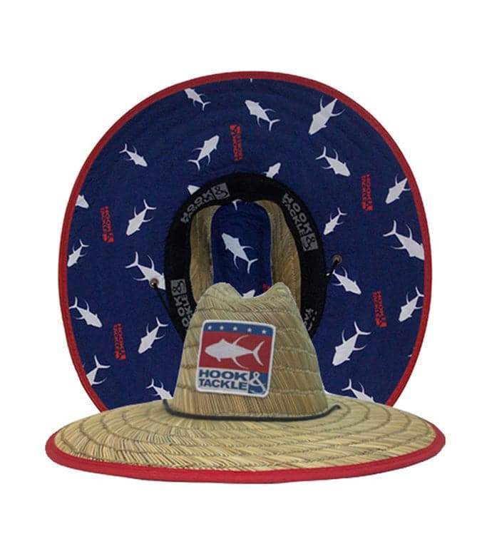 White Tuna Straw Hat - Hook & Tackle - Flyclothing LLC