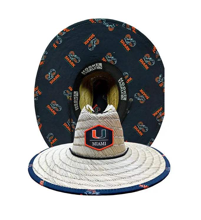 University of Miami Logo Straw Hat - Hook & Tackle - Flyclothing LLC
