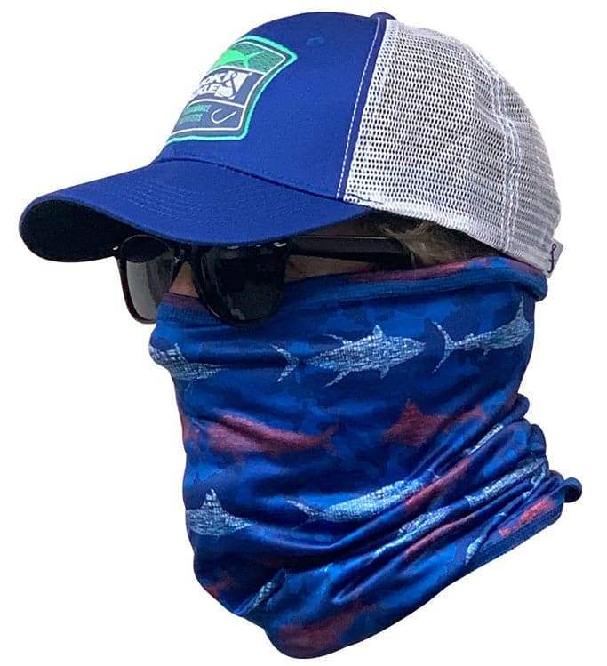 Fish & Stripes Face & Neck Gaiter - Hook & Tackle - Flyclothing LLC