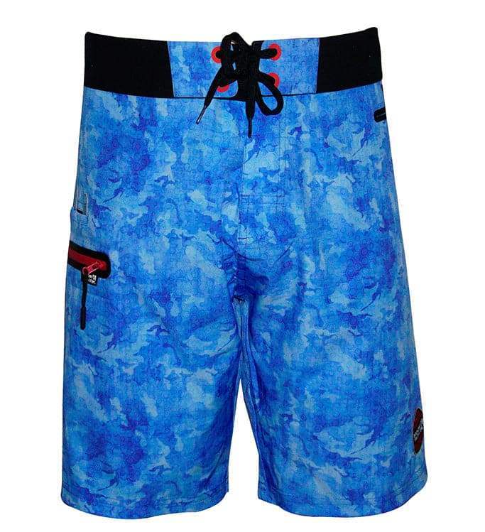 Men's Camo Hex Stretch Fishing Boardshort - Hook & Tackle - Flyclothing LLC