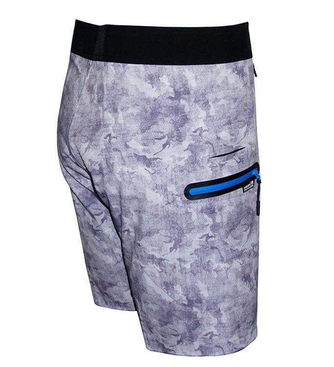 Men's Camo Hex Stretch Fishing Boardshort - Hook & Tackle - Flyclothing LLC