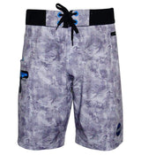 Men's Camo Hex Stretch Fishing Boardshort - Hook & Tackle - Flyclothing LLC