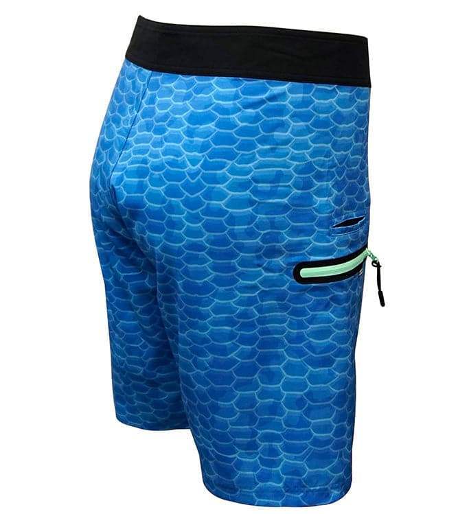 Men's Fish Scales Stretch Fishing Boardshort - Hook & Tackle - Flyclothing LLC