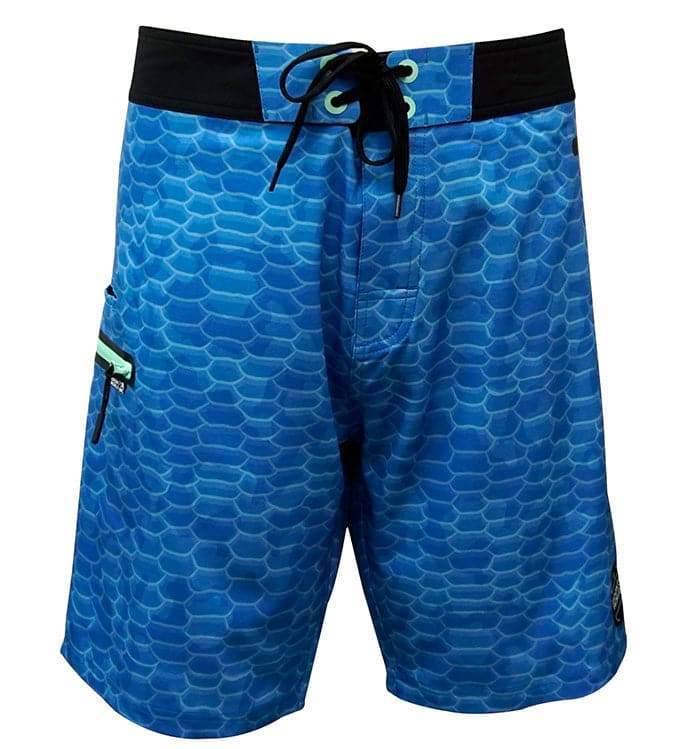 Men's Fish Scales Stretch Fishing Boardshort - Hook & Tackle - Flyclothing LLC