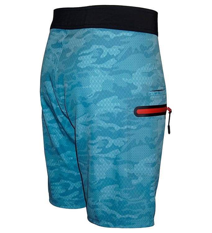Men's Geo Camo Stretch Fishing Boardshort - Hook & Tackle - Flyclothing LLC