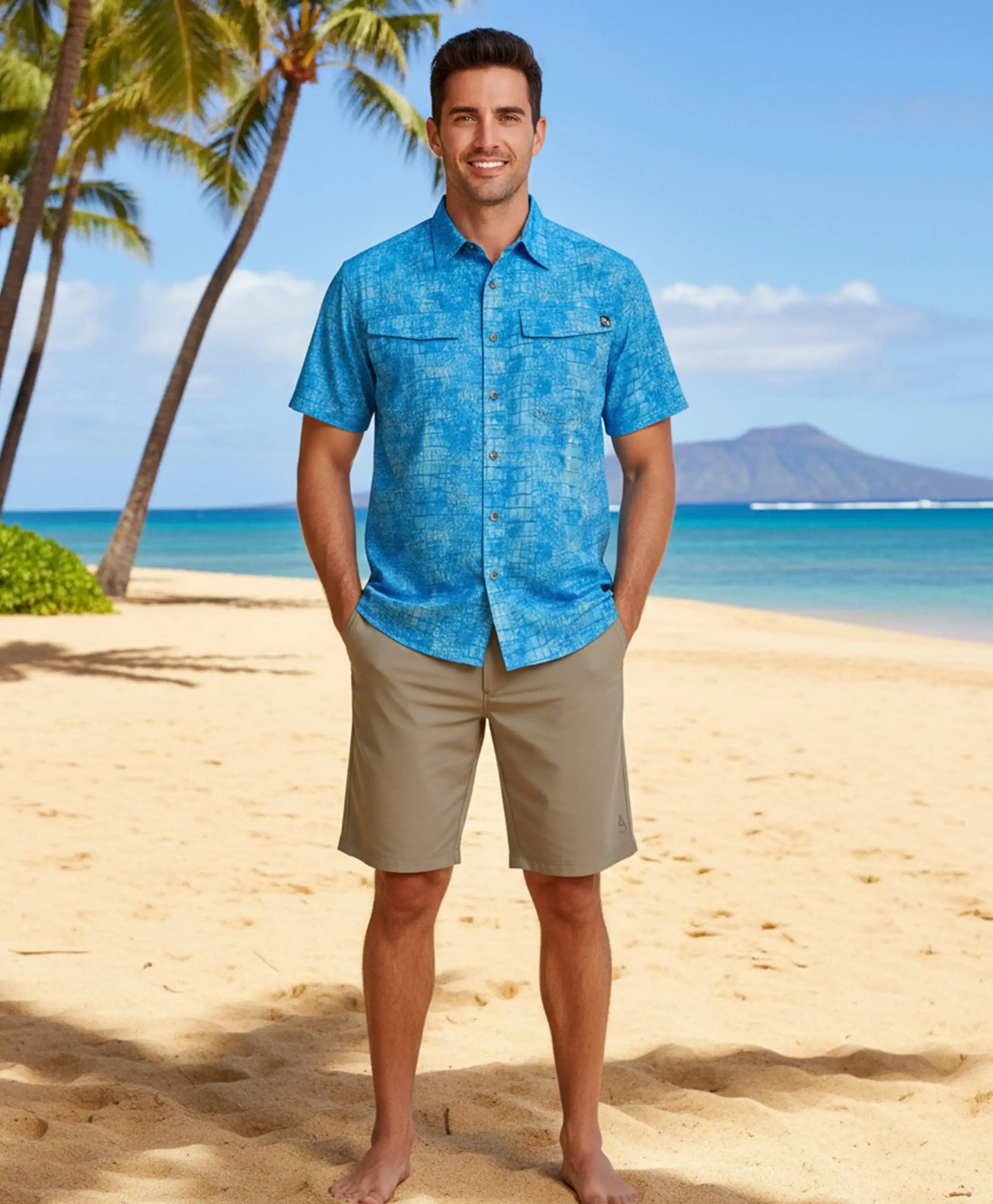 Men's Hi-Tide Hybrid 360 Degree Stretch Short - Hook & Tackle - Flyclothing LLC