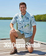 Men's Hi-Tide Hybrid 360 Degree Stretch Short - Hook & Tackle - Flyclothing LLC