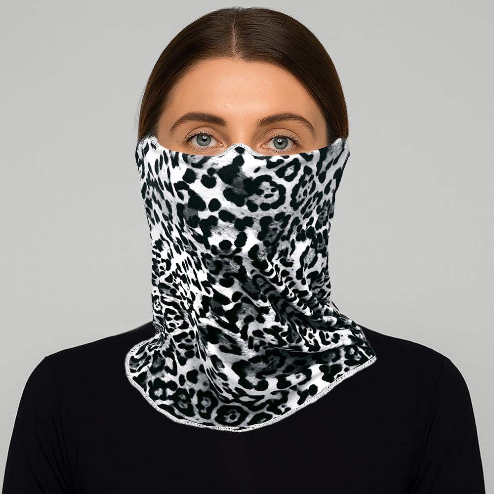 Leopard Print Seamless Face Tube Mask / Scarf - Madeline Love - Flyclothing LLC