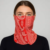 Paisley Print Seamless Face Tube Mask / Scarf - Madeline Love - Flyclothing LLC