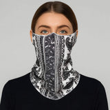 Paisley Print Seamless Face Tube Mask / Scarf - Madeline Love - Flyclothing LLC