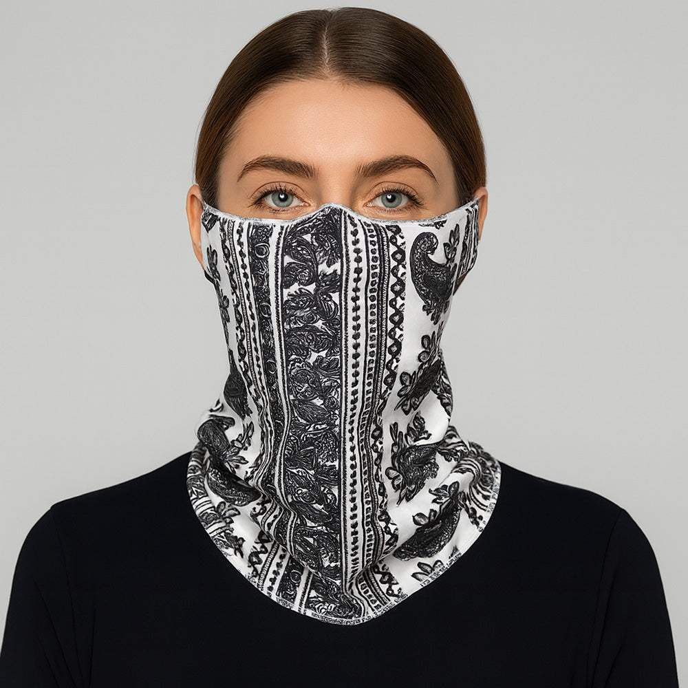 Paisley Print Seamless Face Tube Mask / Scarf - Madeline Love - Flyclothing LLC
