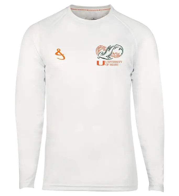 Men's Univ. of Miami Seamount L/S Shirt - Hook & Tackle - Flyclothing LLC