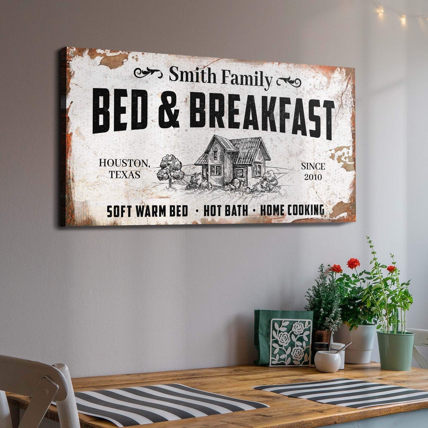 Bed and Breakfast Sign - Tailored Canvases - Flyclothing LLC