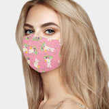 Easter Bunny Print Fashion Mask - Madeline Love - Flyclothing LLC