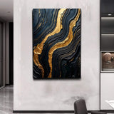 Modern Golden Lave Flow Wall Art - Tailored Canvases - Flyclothing LLC
