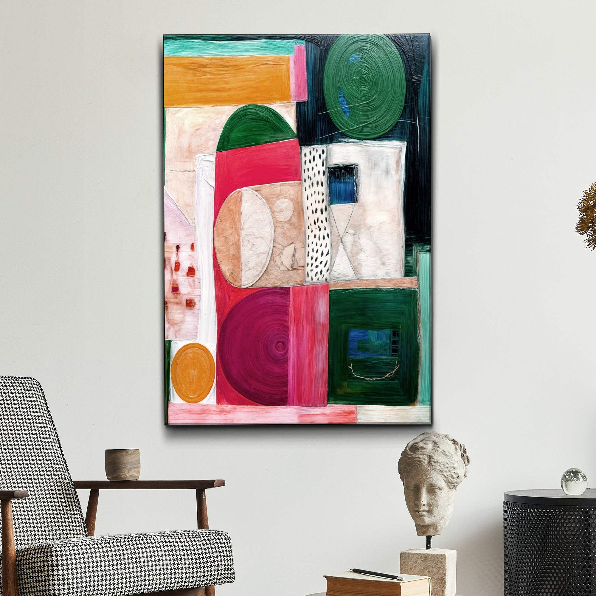 Modern Geometric Patterns Wall Art - Tailored Canvases - Flyclothing LLC