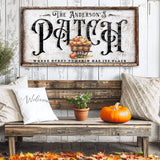 Personalized Pumpkin Patch Sign VIII - Tailored Canvases - Flyclothing LLC