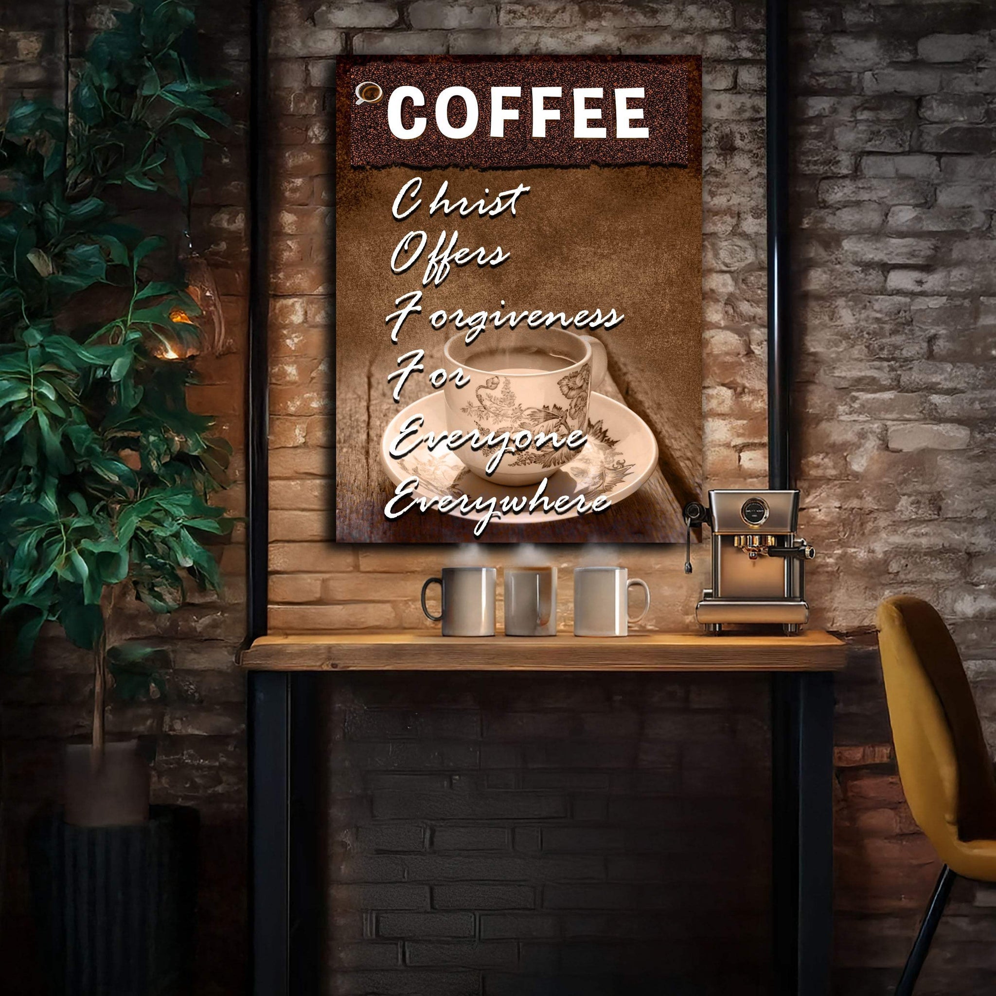 Our C.O.F.F.E.E Faith Sign IX - Tailored Canvases - Flyclothing LLC
