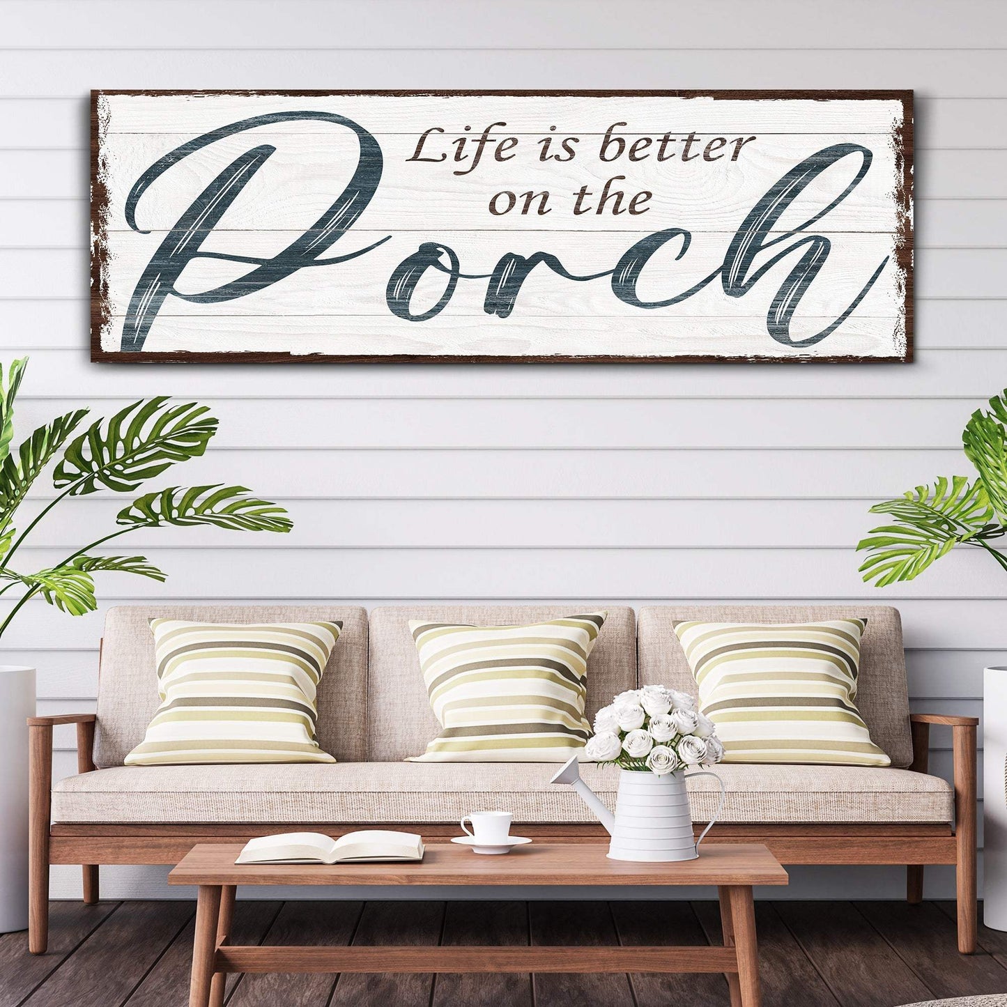 Life Is Better On The Porch Sign II - Tailored Canvases - Flyclothing LLC