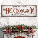 Hot Chocolate Christmas Bar Sign II - Tailored Canvases - Flyclothing LLC