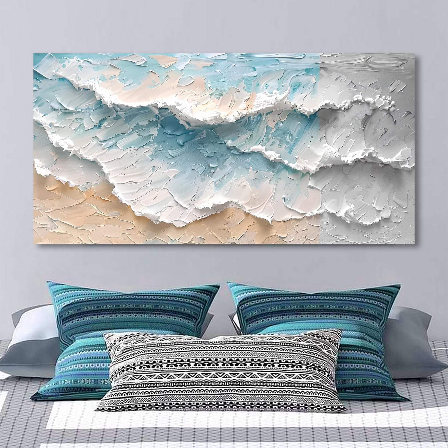 Blue Ocean Coastal Wall Art - Tailored Canvases - Flyclothing LLC