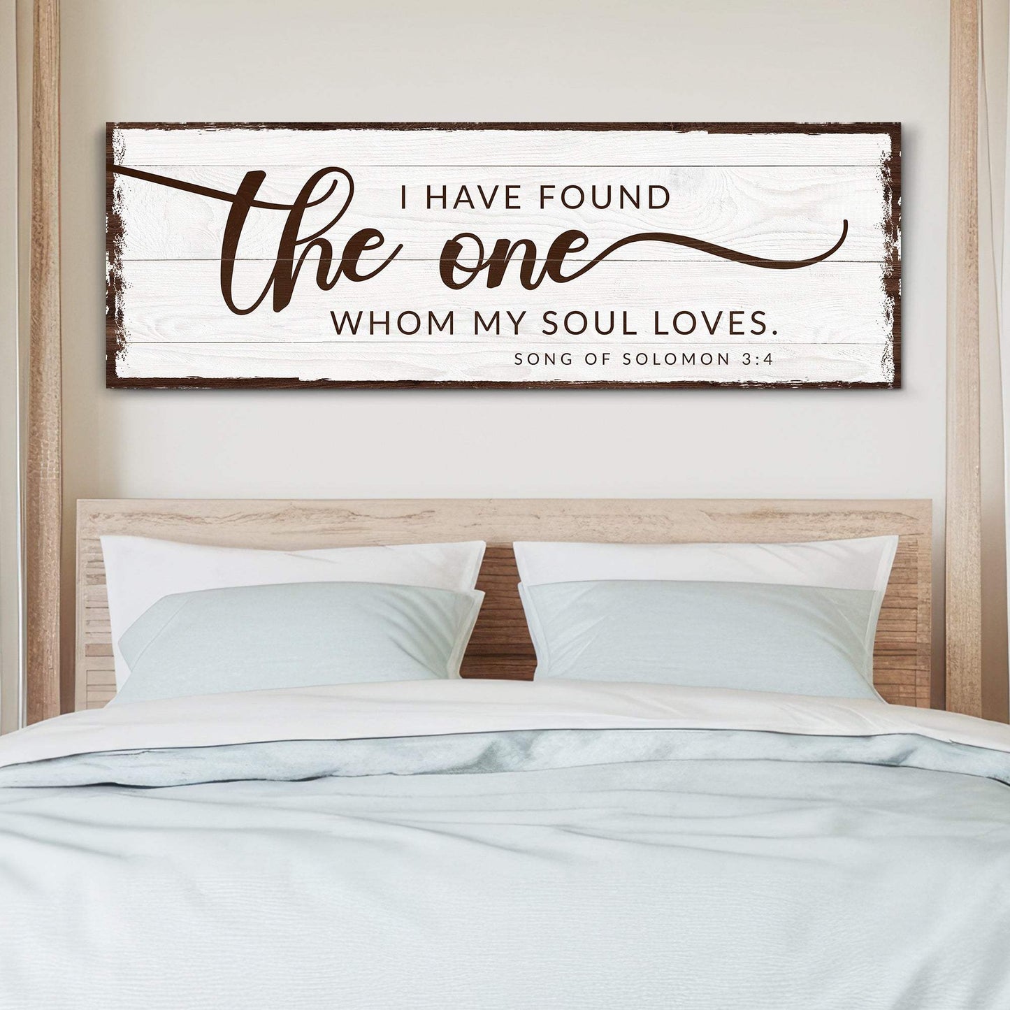 I Have Found The One Whom My Soul Loves Faith Sign - Tailored Canvases - Flyclothing LLC